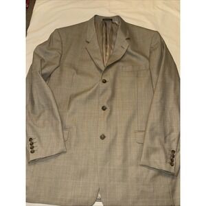 Mens Stafford Executive 100% Wool Blazer Sports Jacket Woolmark Size 46L